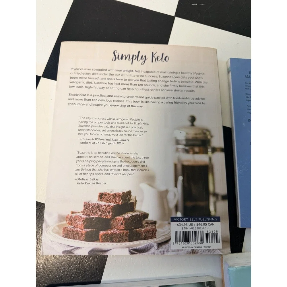 Lot Of 6 Keto Diet Cookbooks Health Recipes Weight Loss Dieting Pictures Dessert